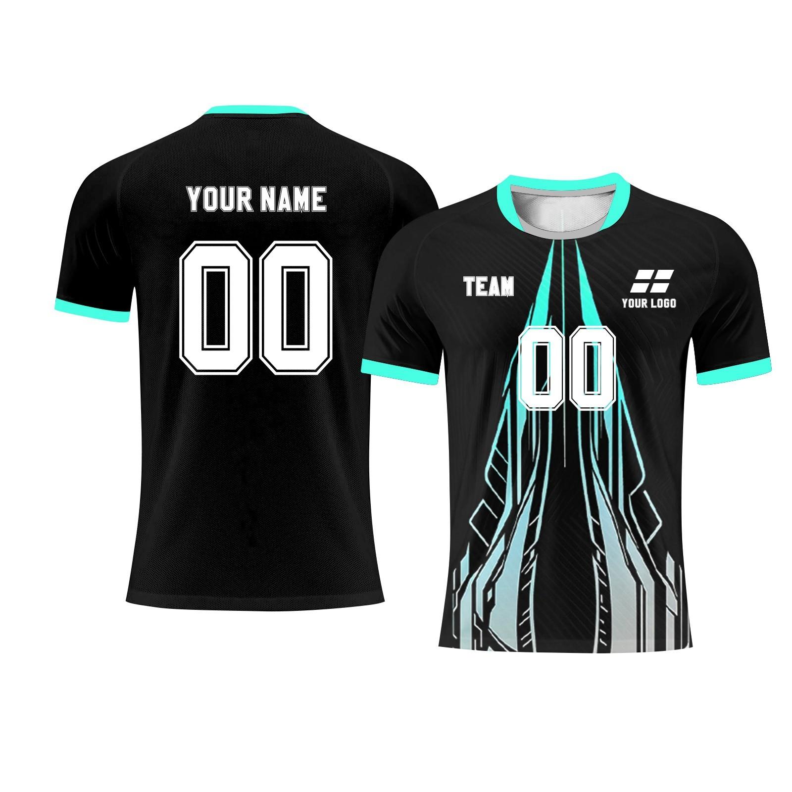 

Personalised Tops Shirts Mens Girls With Name Number Custom Football Jerseys For Boys Training Suit 28