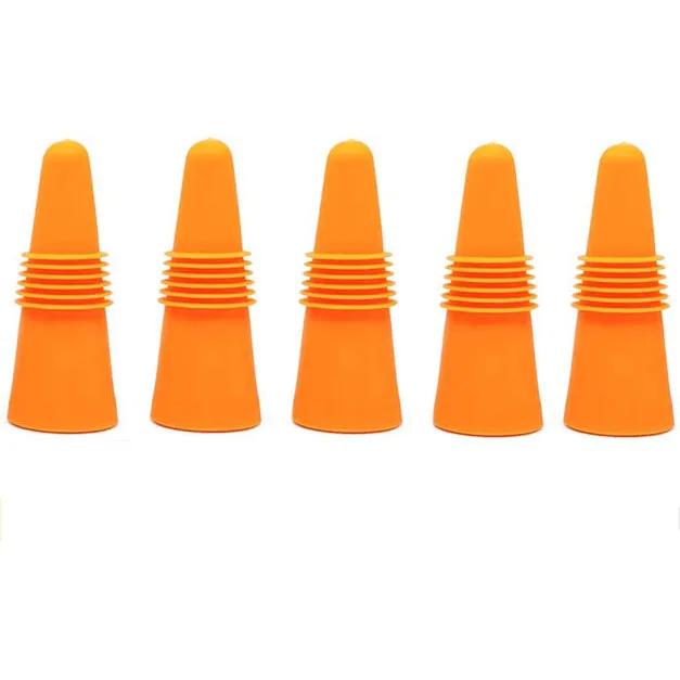 Silicone Wine Bottle Stopper Set Whisky Accessories Leak Proof Beer Champagne Cap Closer Wine Cork Plugs Lids Kitchen Bars Tools