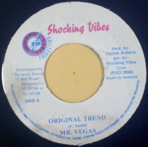 

7inch Record MR. VEGAS - Original Trend NONE Shocking Vibes 2000 Jamaica Reggae, Ska & Dub Used