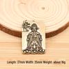 Wealth God Sitting Statue with Fú Character and Treasure Bowl - New Year Ornament for Home or Company