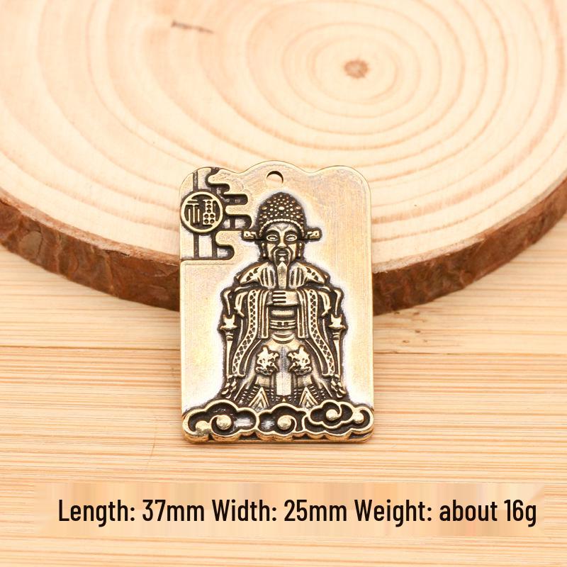 Wealth God Sitting Statue with Fú Character and Treasure Bowl - New Year Ornament for Home or Company