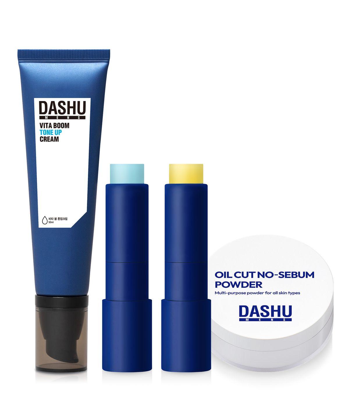 SET Tone-Up Cream + Change Lip Balm (Warm Tone, Cool Tone) + No Sebum Warm Orange 3.9g