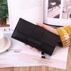 Pu Leather Women Wallets Luxury Long Hasp Fold-Over Pattern Coin Purses Female  Solid Colors New Thin Clutch Phone Bag