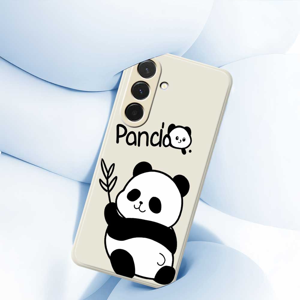 For Samsung Galaxy A36 5G Case Panda Pattern Printing Straight Edge TPU Phone Back Cover