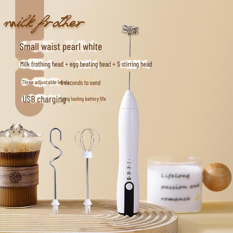"Wireless Handheld Mini Milk Frother & Egg Beater"