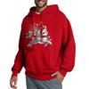 Men's Hooded Sweatshirt, Contrasting Color Sweatshirt, Sports   Casual Jacket
