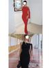 Women's Elegant One-Shoulder Summer Dress - Solid Color Draped Fashion