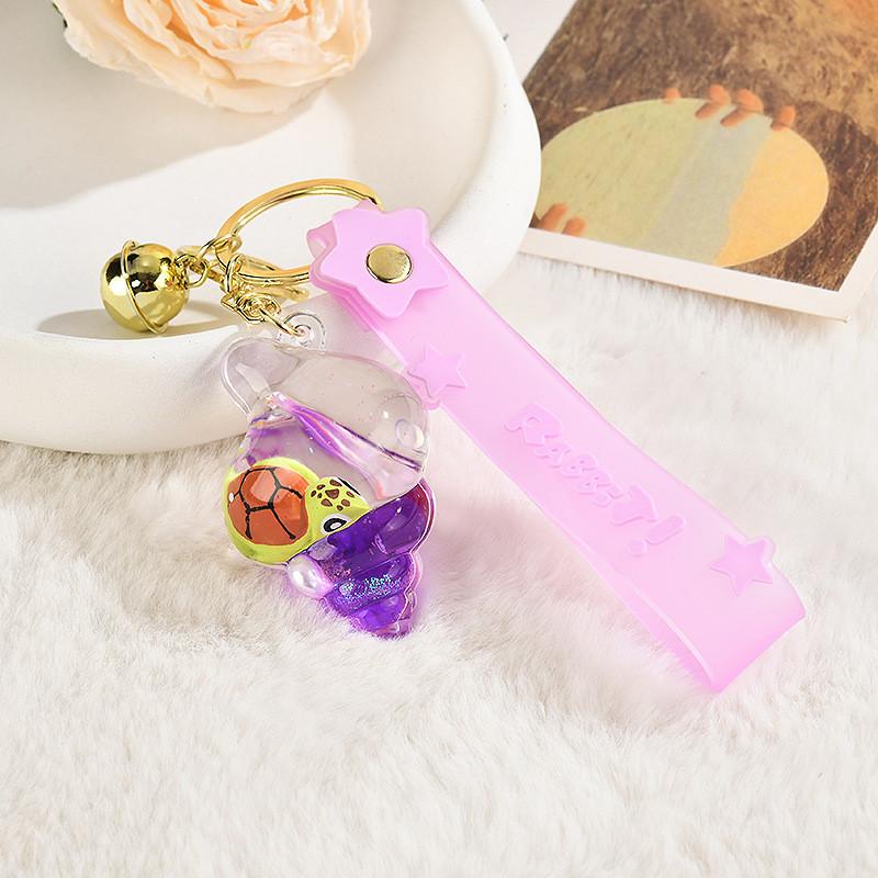 Marine Creatures Keychain With Starry Rope And Bell For Gift Giving