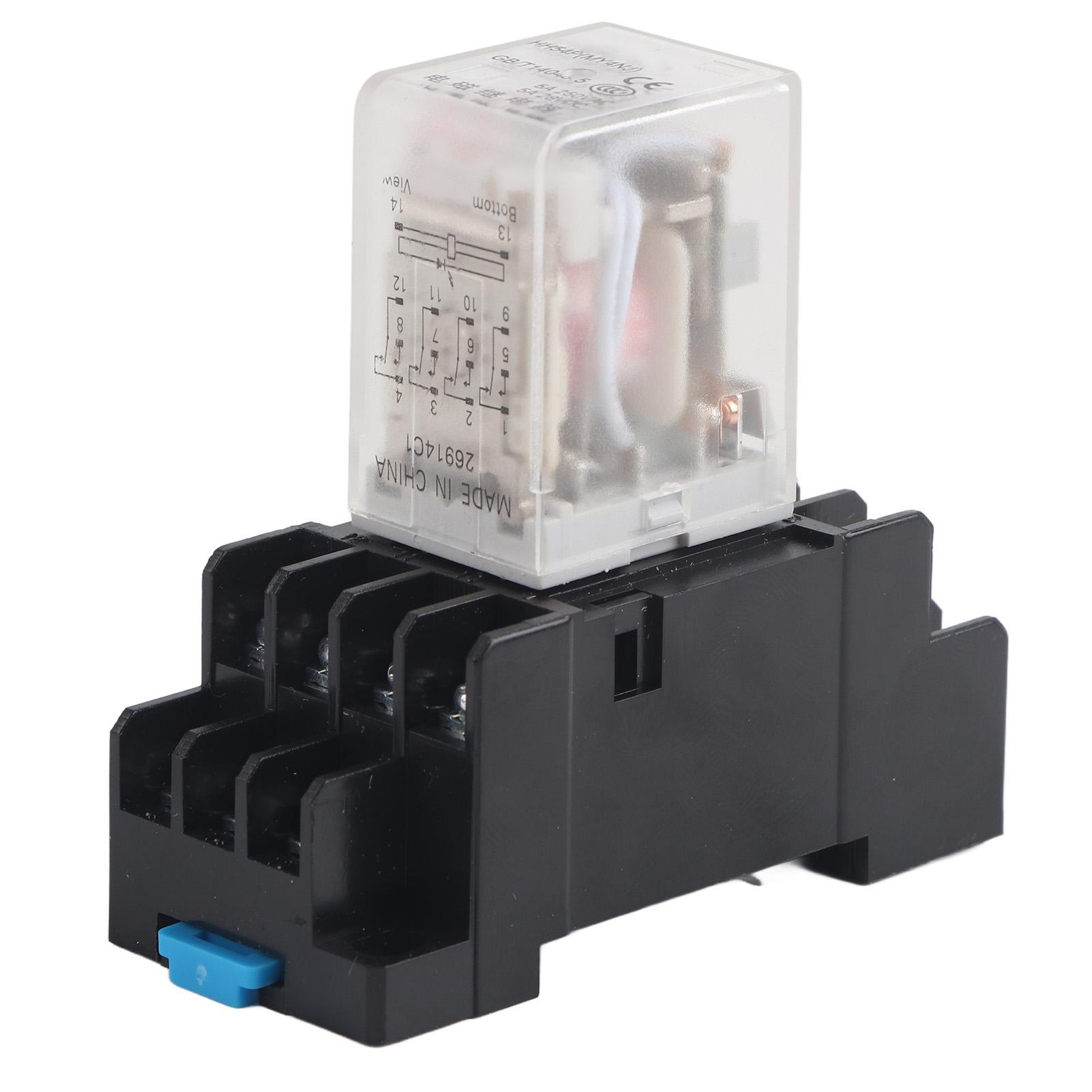 

Mini Intermediate Electromagnetic Relay with Base for Factory Workshops HH54P(MY4NJ)