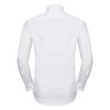 Russell Collection Mens Contrast Herringbone Tailored Long-Sleeved Shirt