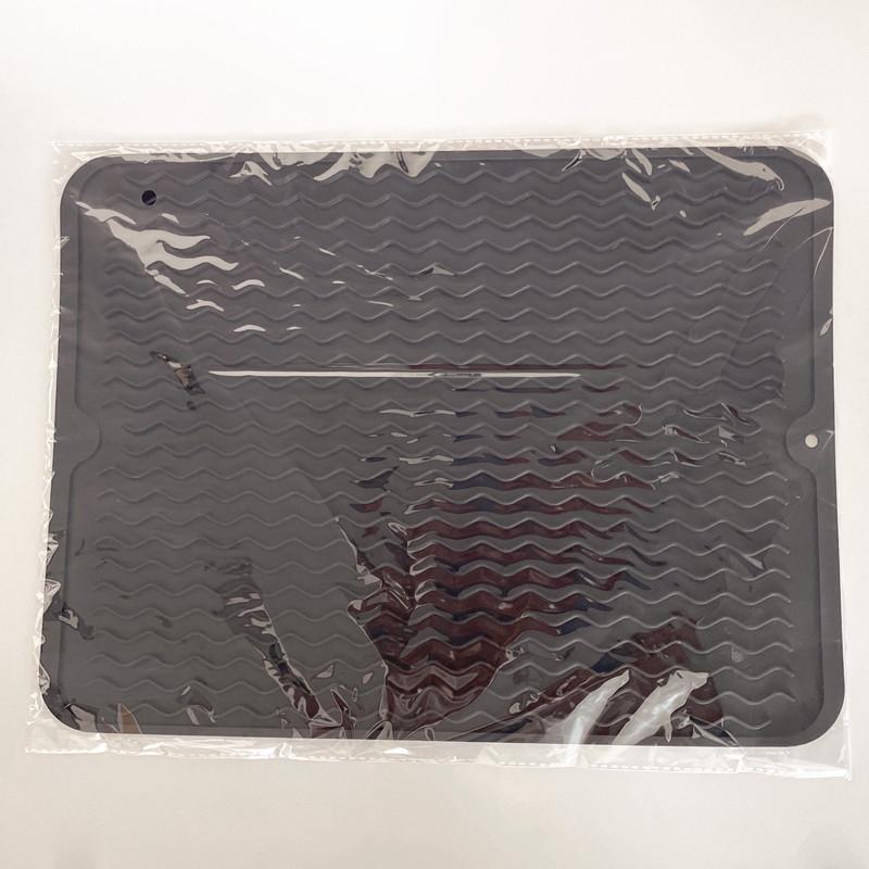 Large Thick Silicone Dish Drying for Kitchen Counter, Drainage for Drying Dishes