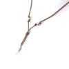 Les Trésors De Lily [J6959] - Silver Brown 'Kilimanjaro' Necklace