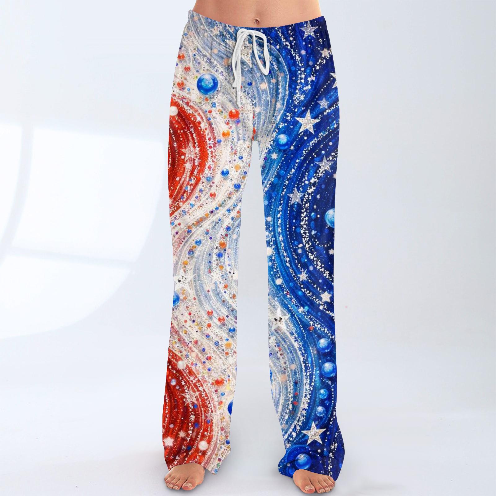 

Женские модные свободные повседневные брюки с принтом и эластичной талией на шнурке XXXL