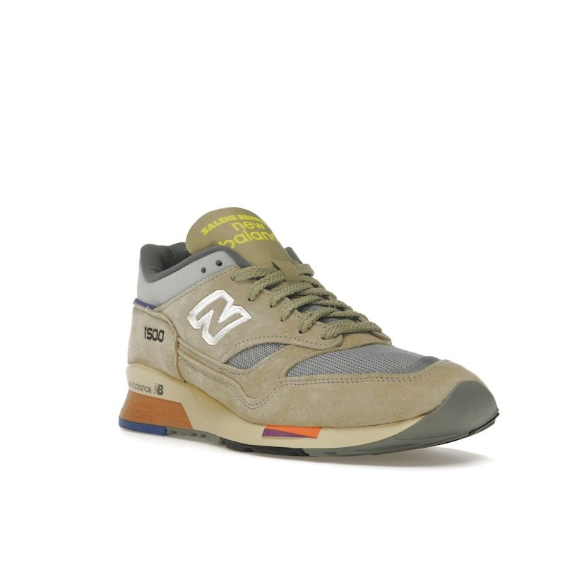 Salehe Bembury X New Balance 1500 Made In England Growth Be The Tree Unisex Sneakers Cream Olive Grey U1500SB