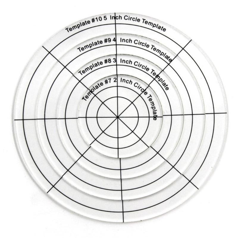 10 Pcs Acrylic Regular Plate Templates Quilting Templates Ruler Sewing Stencils Quilting Ruler Patchwork Templates