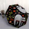 1pc Sloth Floral Automatic Open/close, All-Season Portable Folding Umbrella, Travel, Everyday, Formal Events071