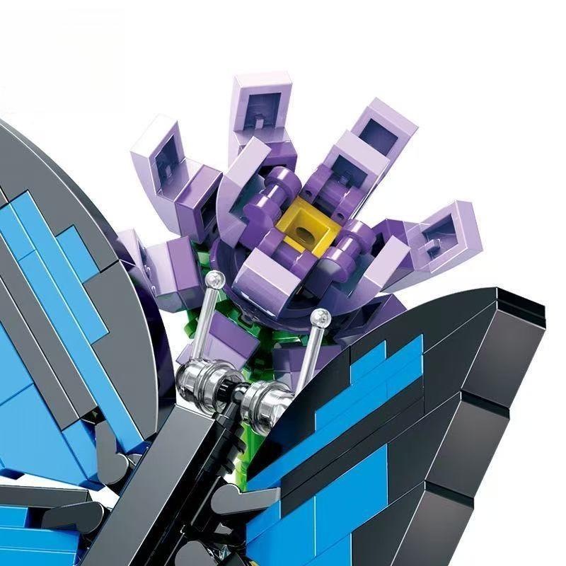 Animals Insect World Insect Flower Butterfly Mantis Snail Bee Plant Figures Building Blocks Bricks Model Kids Toy