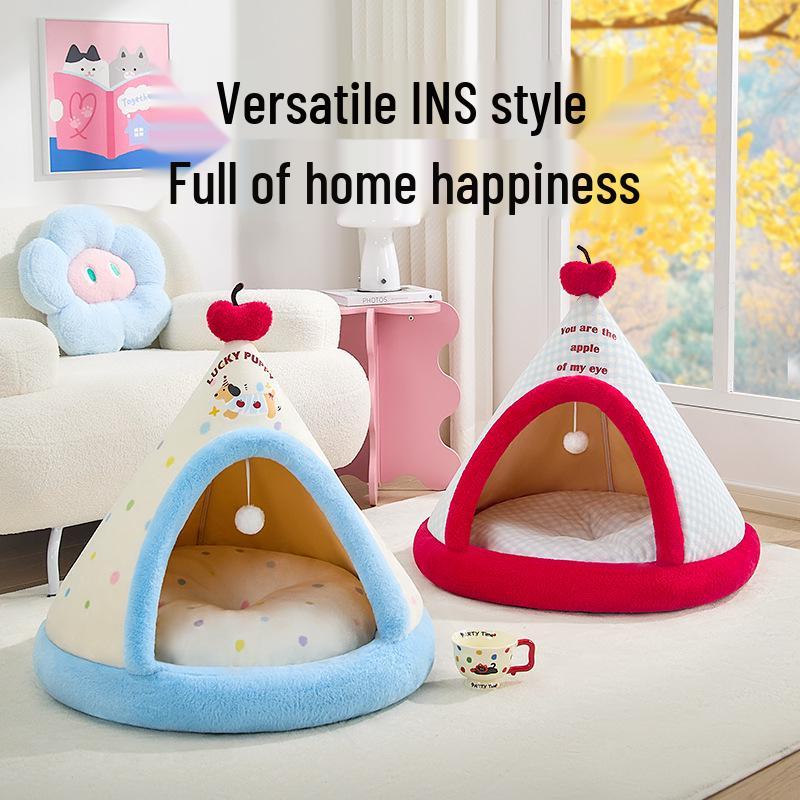 Four Seasons Enclosed Cat Nest Tent: Universal Pet Villa & Bed