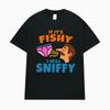 If Its Fishy I Will Sniffy Funny Meme Graphic Tee Shirt Men Women Fashion Gothic Short Sleeve T-shirt Casual 100% Cotton T Shirt