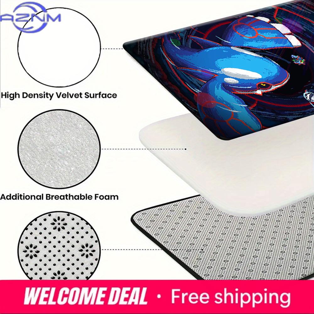 Pokemon Kyogre Pixel Art Print Non-slip Doormat Soft Floor Mat for Home Entrance Decor