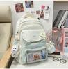 Schoolbag Japanese Ins Cute College Style Make-up Bag Female High-value Primary and Secondary School Students Grades 1-1 Two-piece Backpack