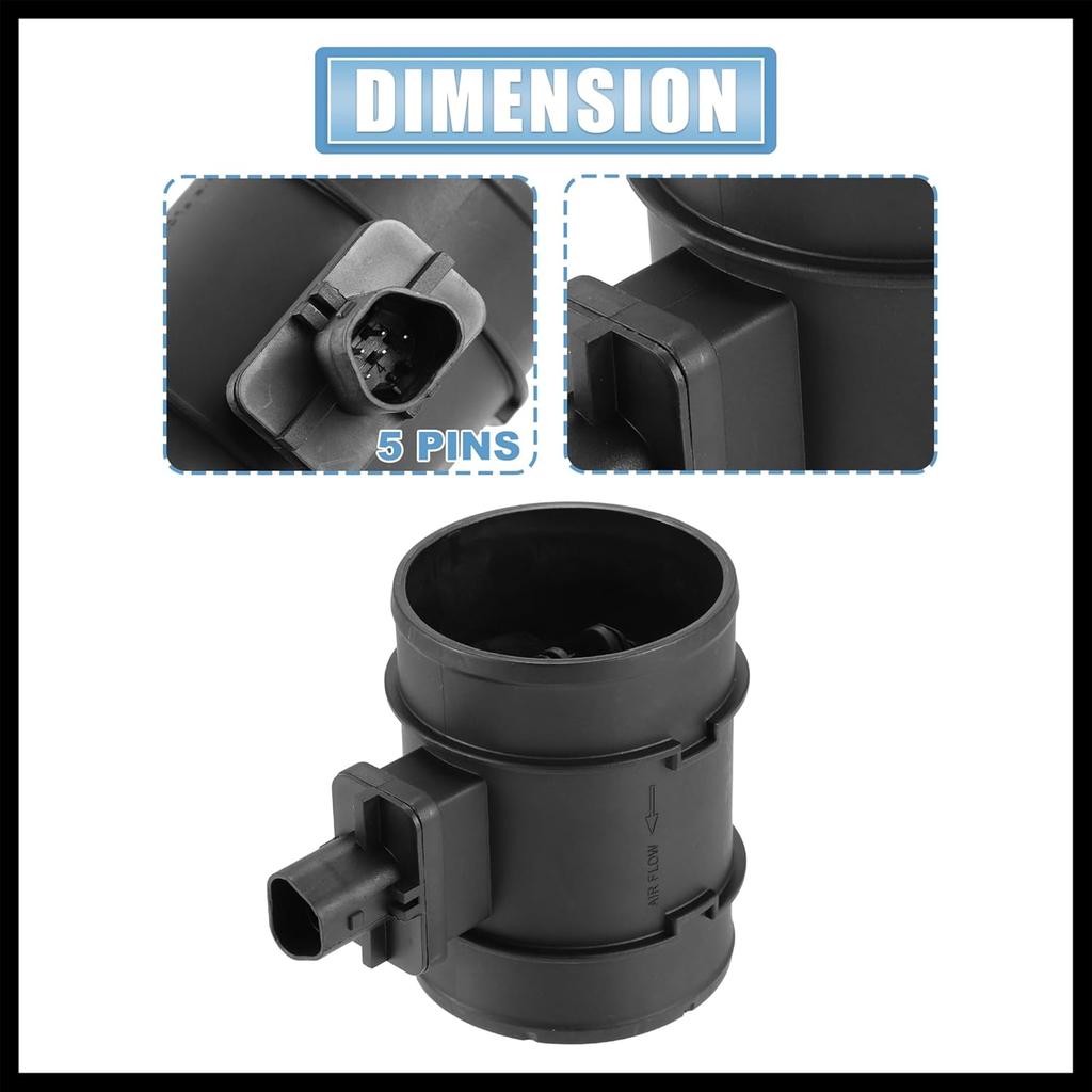 0280218421 Car Mass Air Flow Sensor Meter MAF Sensor Airflow Replacement for Chevrolet Aveo 2009-2011 for Chevrolet Aveo5 2009-2011 Durable Material
