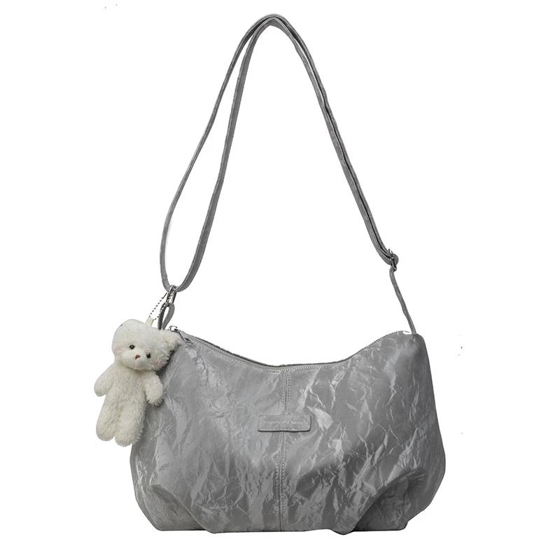 

Новая универсальная элегантная простая сумка-тоут высокого класса из мягкой легкой кожи большой вместимости сумка через плечо