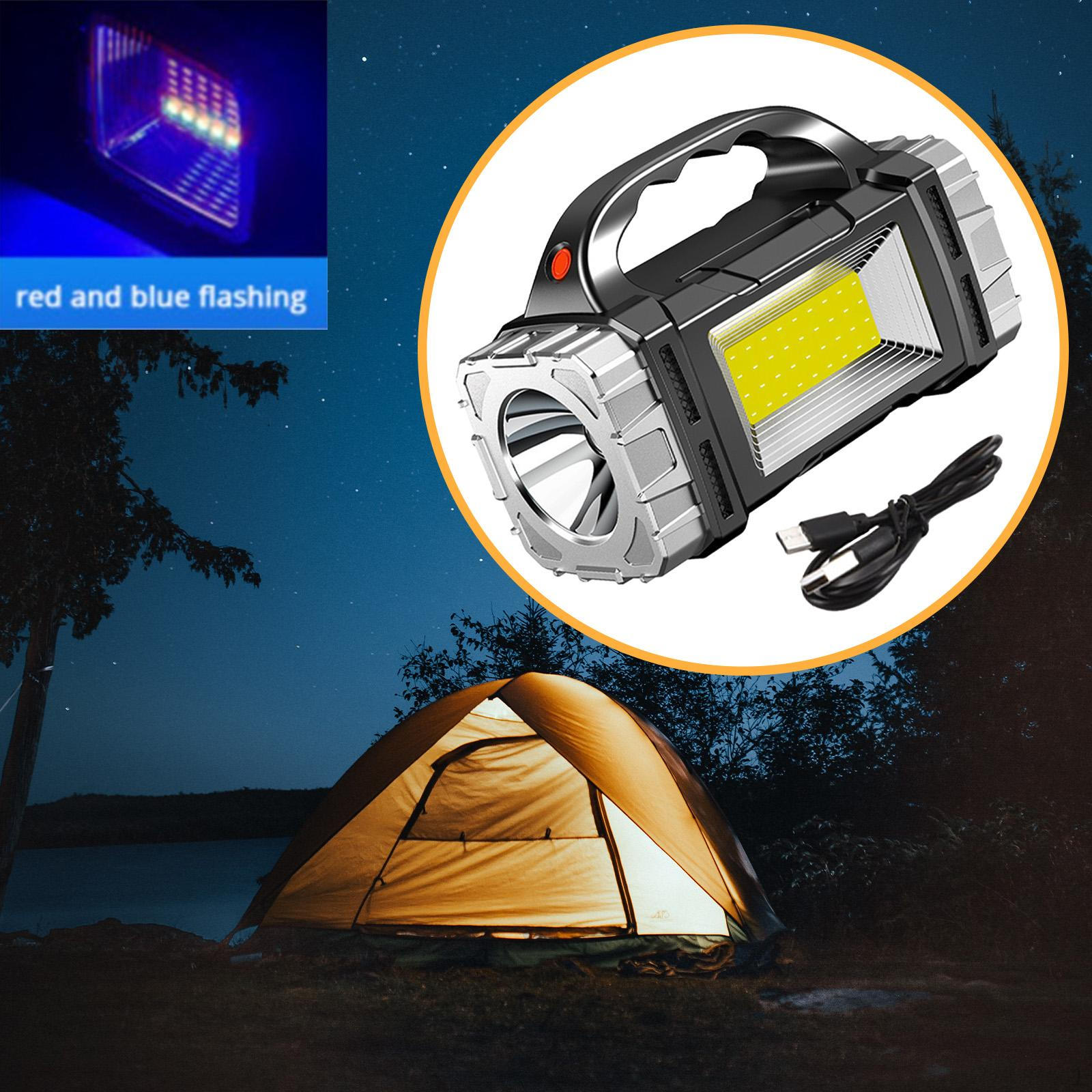 

Ручной фонарик для кемпинга, светодиодный рабочий фонарь, прожектор на солнечных батареях Xpe Red Blue Light