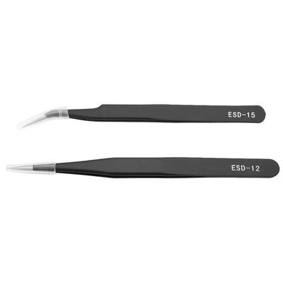 Anti Rust Stainless Steel Makeup Eyelash Grafting Tweezers Manicure Nail Art Tool #3