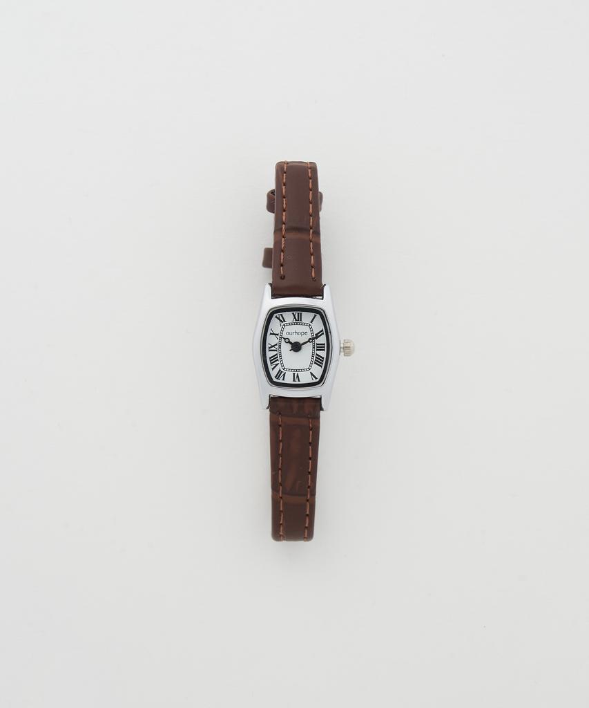 OURHOPE Hexa Classic Leather Watch - Brown