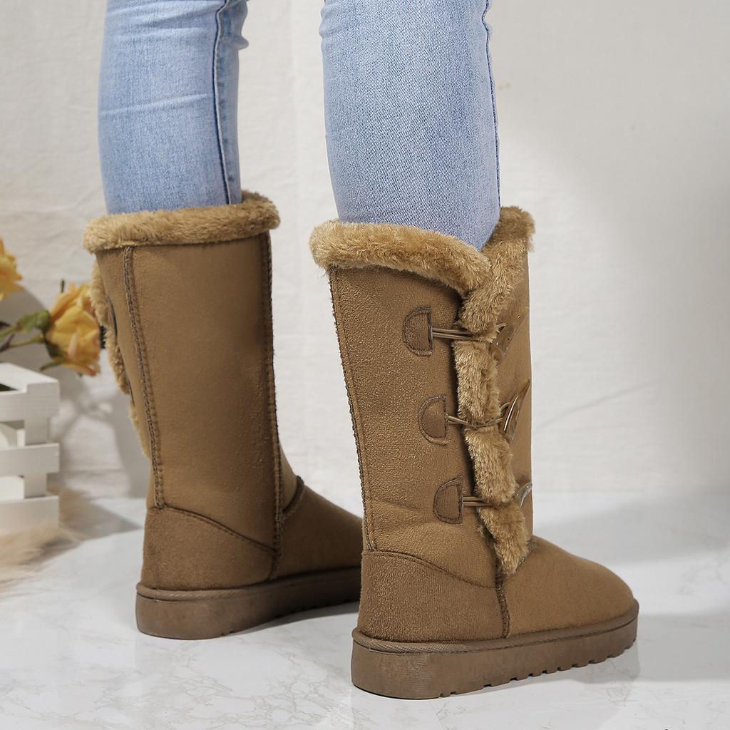 Schneestiefel Wade Damenstiefel Wolle Damen Warme Schuhe Winter