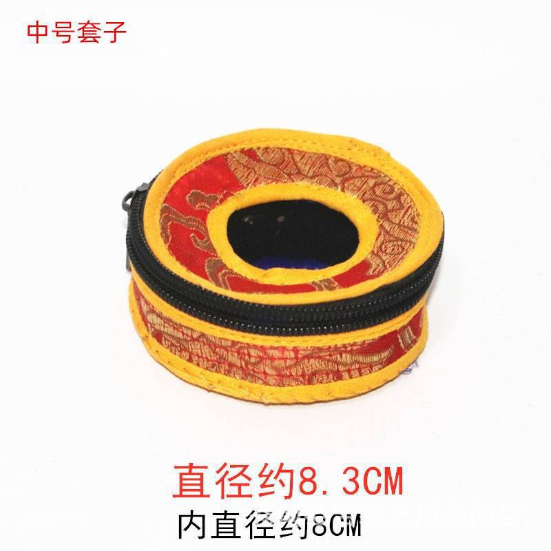 Tibetan Brocade Embroidered Tingsha Bag Wholesale Handcrafted Singing Bowl Cover