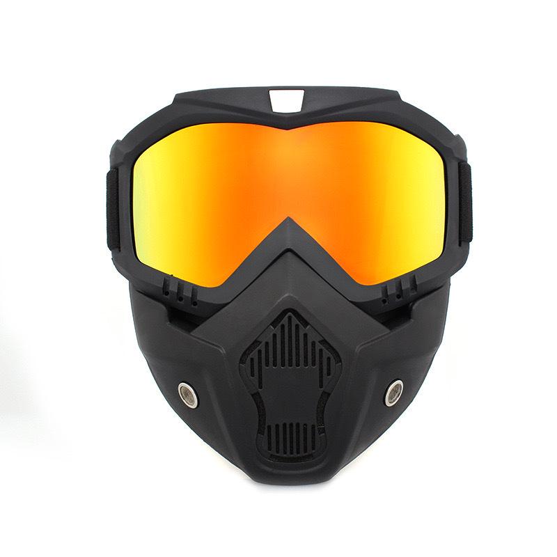 Integrated Motorcycle & Cycling Windproof Goggles with Harley Mask