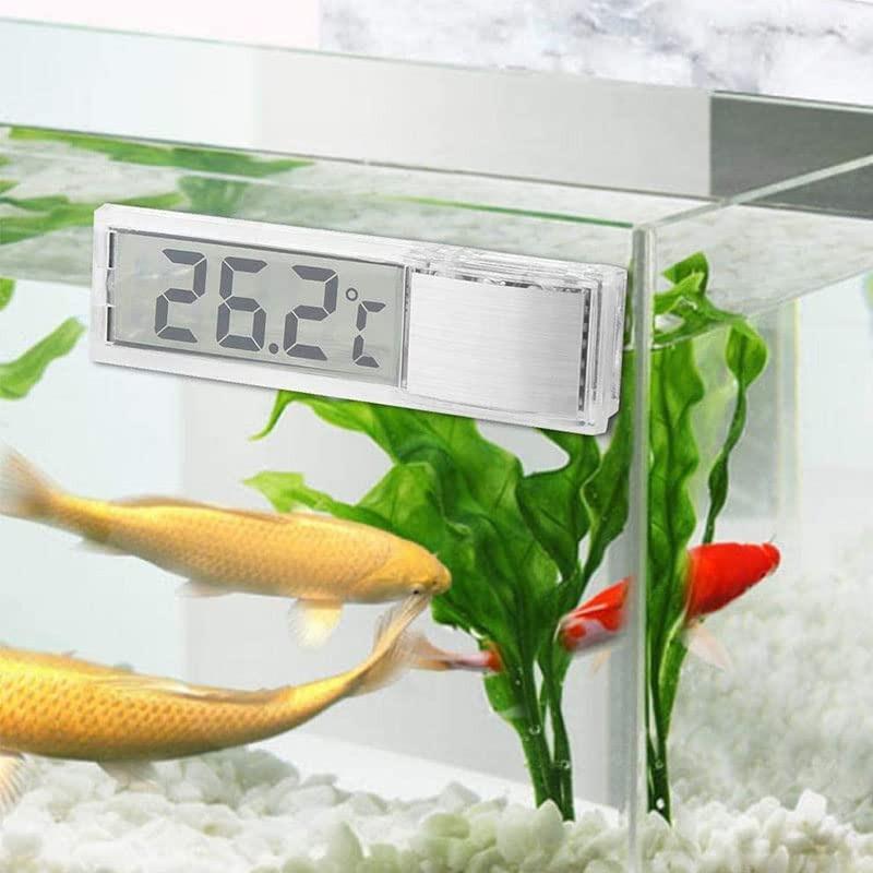 1pcs Aquarium Thermometer Electronic LCD Digital Fish Tank Temperature Measurement Fish Tank Temp Meter Aquarium Accessories