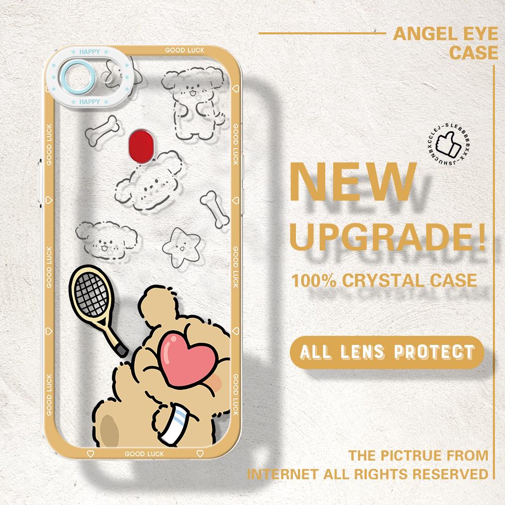 Shockproof Cartoon Astronaut Crystal Case Full Cover Camera Protection Transparent Soft Phone Casing for OPPO Reno Realme OnePlus
