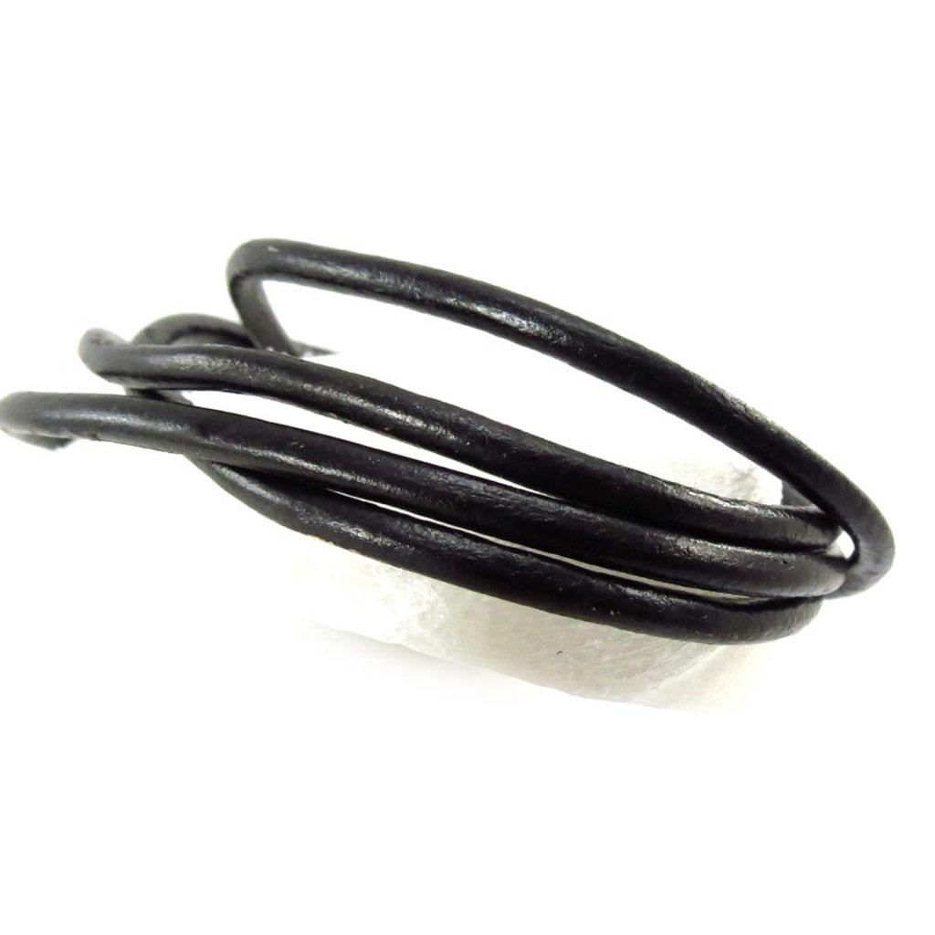 Les Trésors De Lily [J6932] - Black 'Peaceful' Mixed Bracelet (2 Rounds)