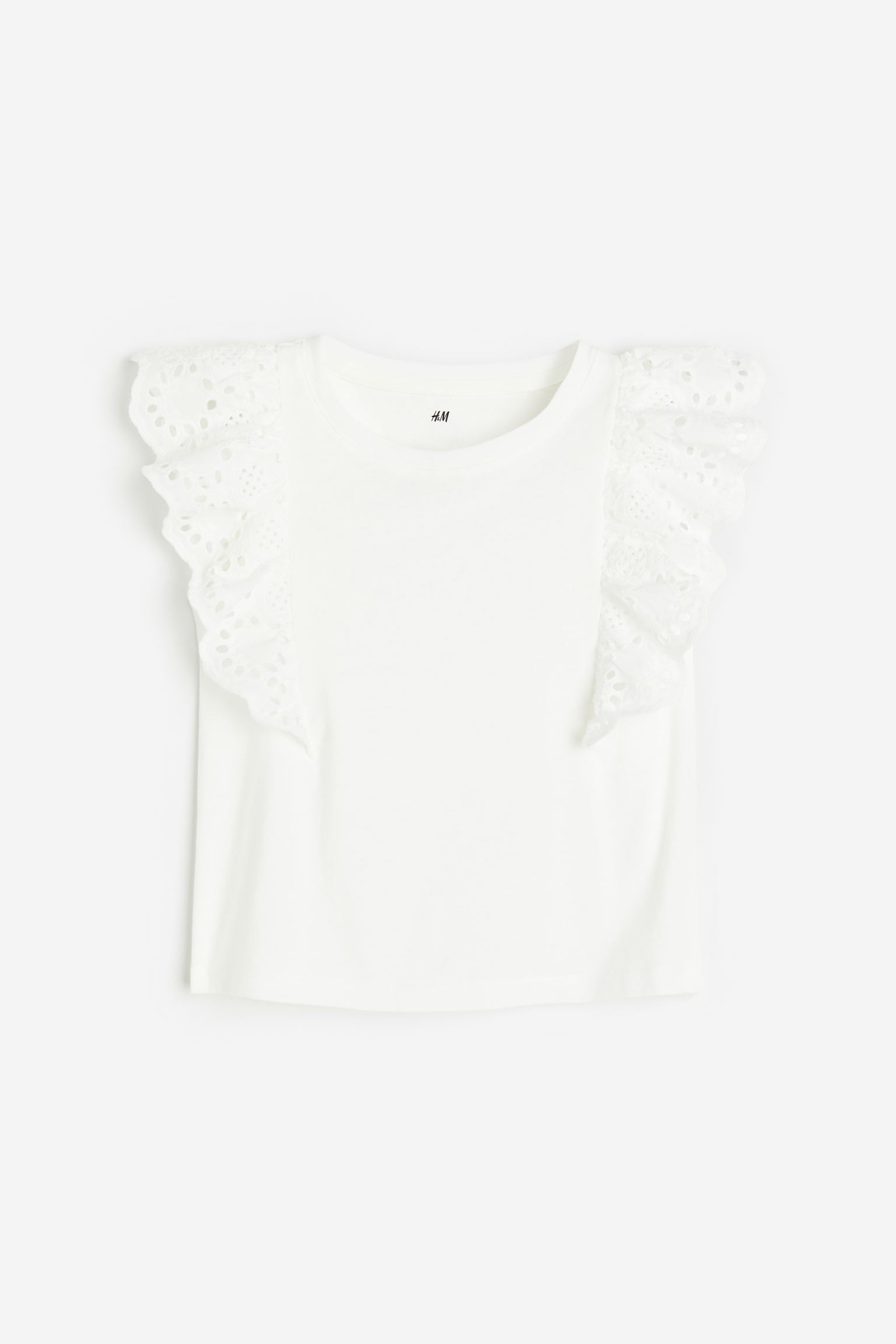 

Топ Broderie Anglaise с деталями