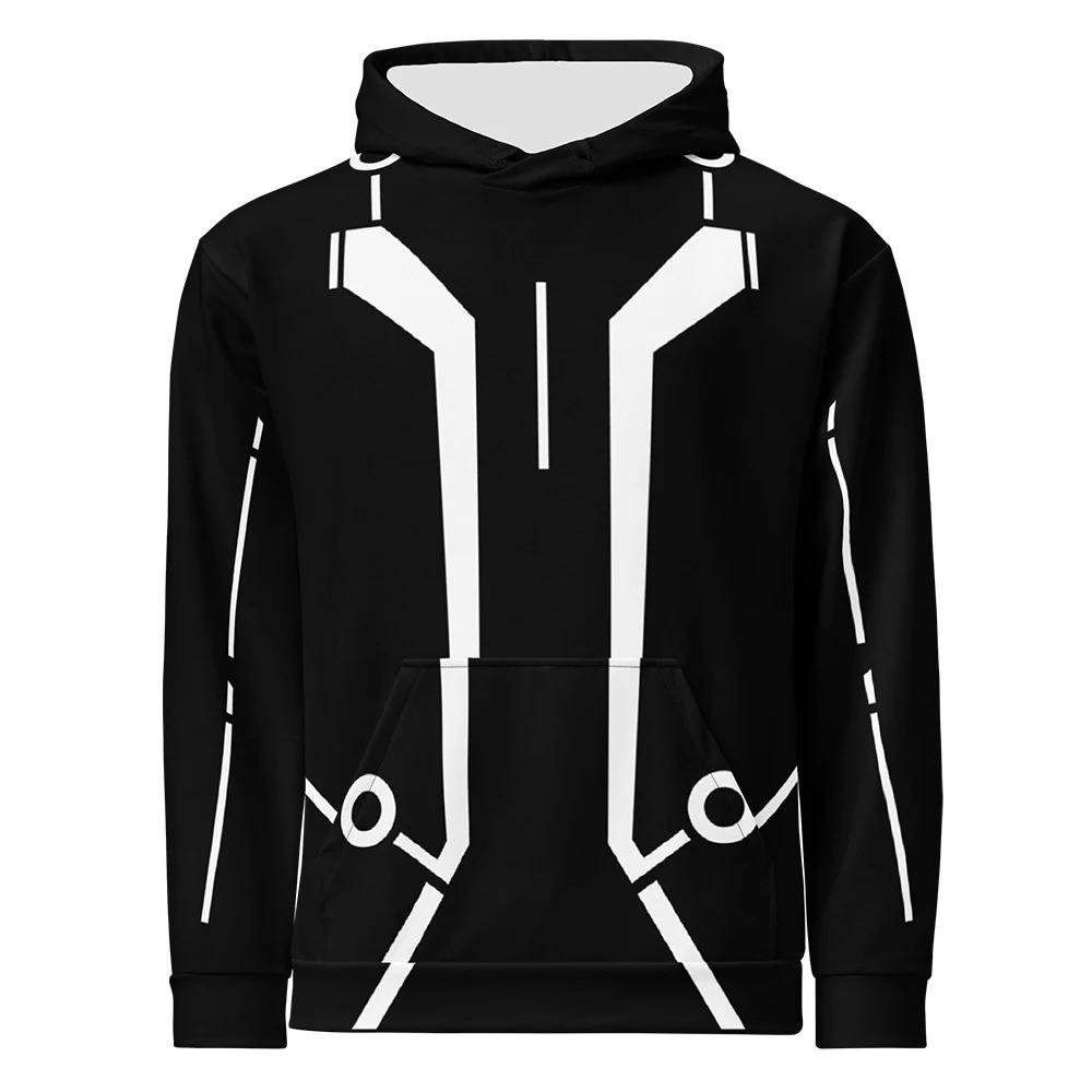 Cosplay Custom European Size Hoodies TRON Ares Film Graphic 3D Printing Sweatshirts Winter Nine Inch Nails NIN Band Pullover Men