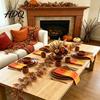 Reusable Floral Arrangement for Gift Box Artificial Fall Eucalyptus Garland Autumn Money Leaf Vine Faux Greenery Lifelike Plastic Plants Table