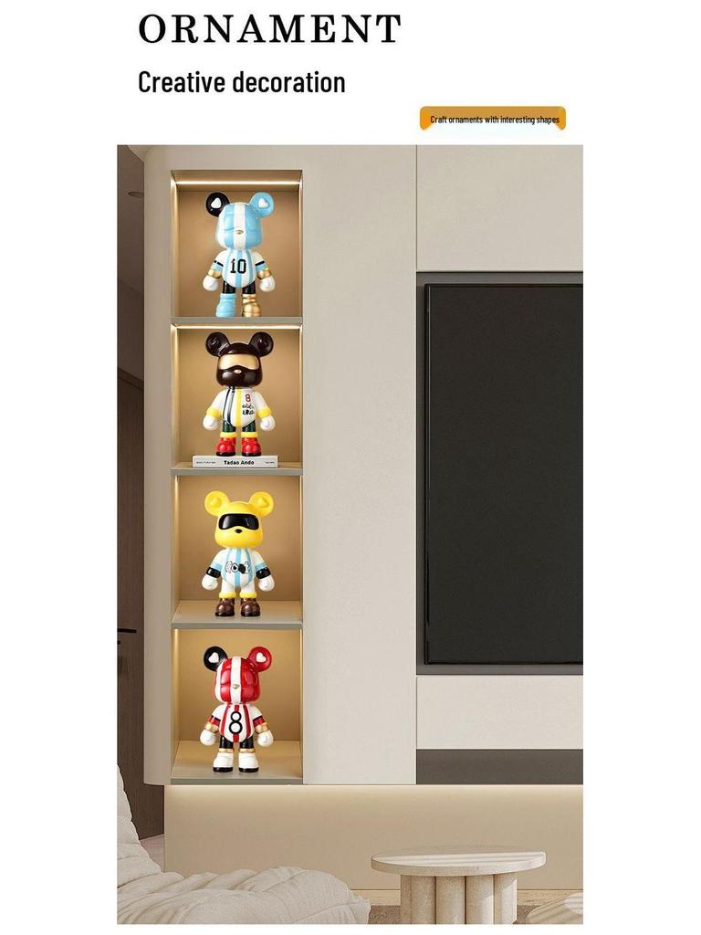 Trendy Beer Figuur Spaarpot - Creatieve Cartoon Decoratie voor Moderne Woonkamers
