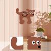 Clock Decorative Home Decor Creative with Swinging Tail, Animal Collection for Office, Bedroom,
