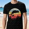 Chameleon Lover Fan Unisex Tee Retro Sunset Chameleon Design Tshir for Men Reptile Owner Tops Vintage Classic Fashion Streetwear