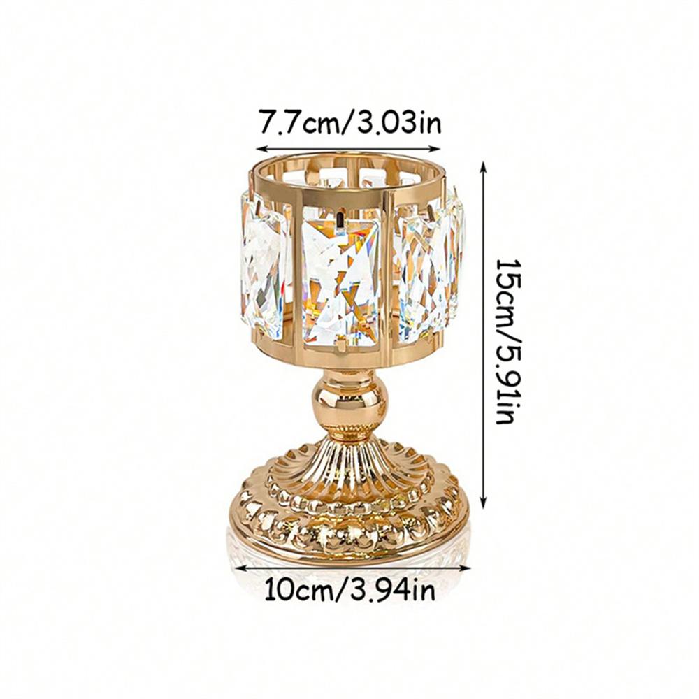 1PC Glass Candlestick Creative Wedding Decoration Home Soft Decoration Wedding Candle Holder
