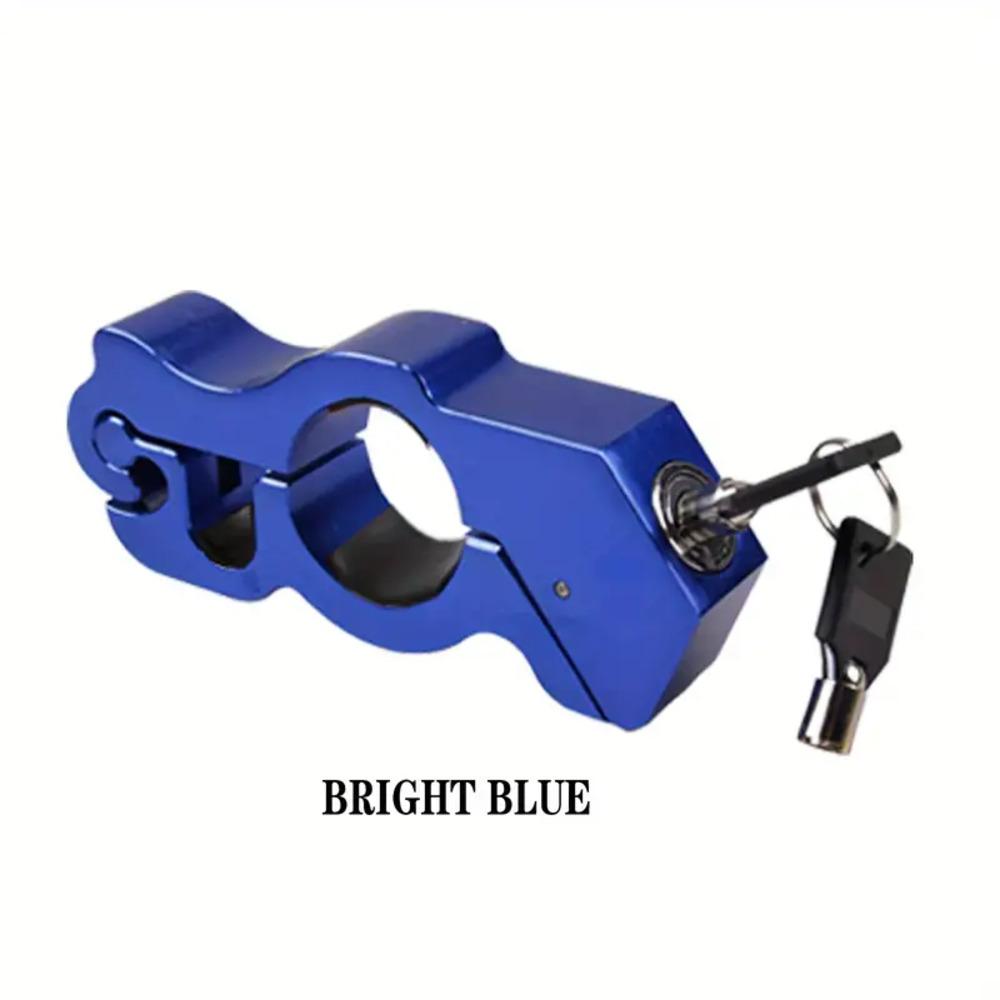 Motorcycle Grip Lock Security Safety Handlebar Handset Locking Fit Scooter ATV Dirt Street Bikes Anti Theft