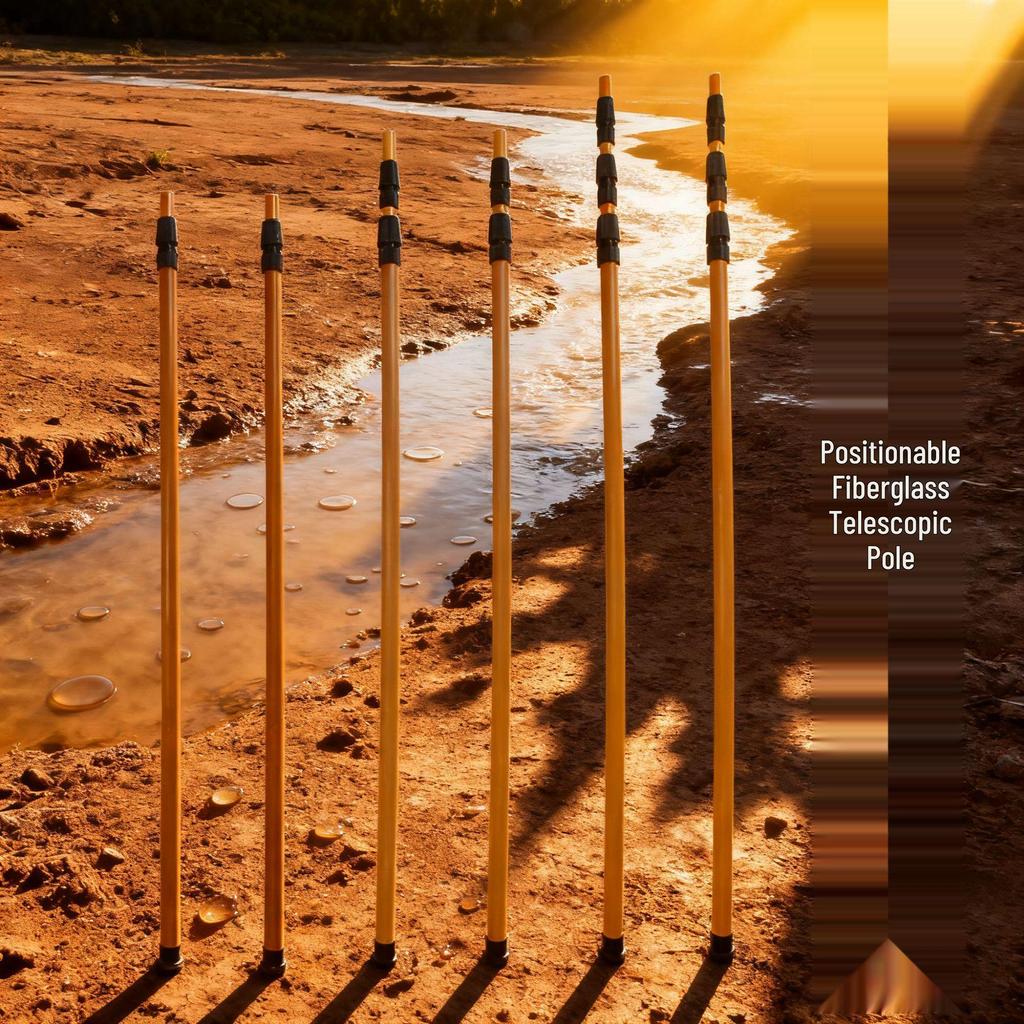 Adjustable Insulated Ultra-Hard Fiberglass Telescopic Landing Net