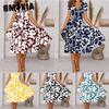 Women's Fashion Summer Spring Short Sleeve V-Neck Casual Dresses