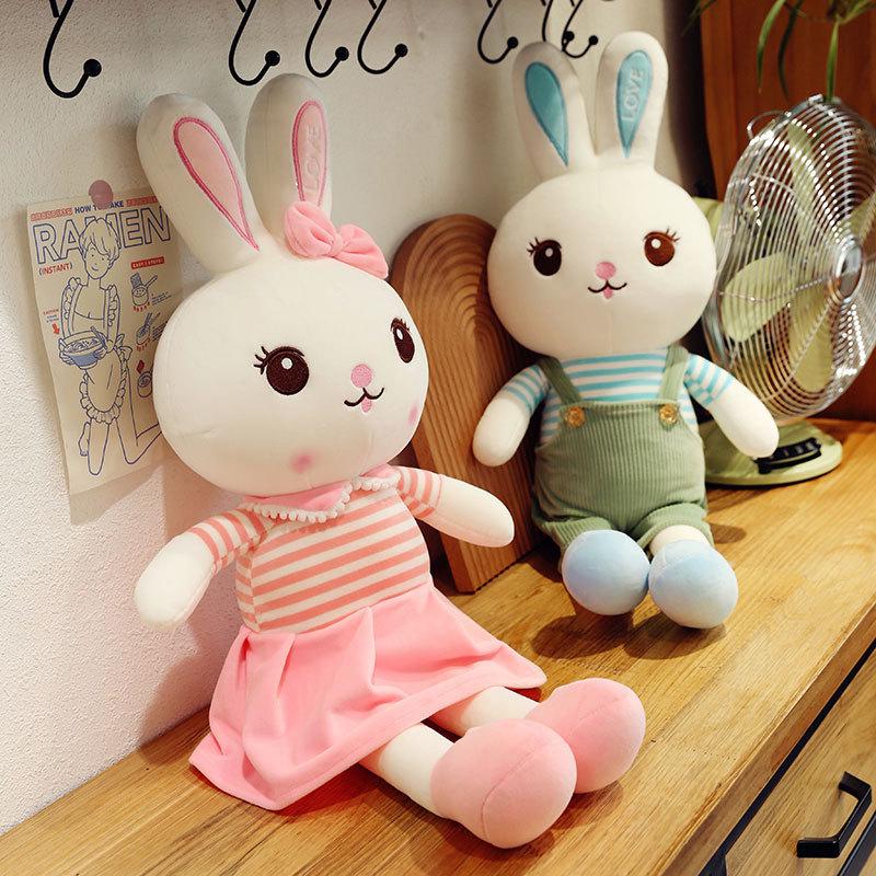 Adorable Princess Rabbit Plush Toy Couple Doll Cushion Gift for Girlfriend - Valentine's Day & Qixi Festival