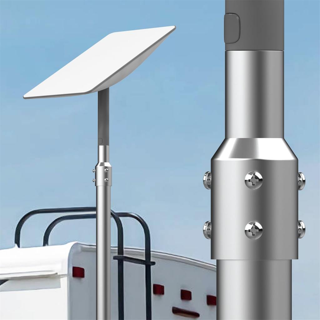 Mast Adapter, 2.0inch Pipe Fittings for Satellite Dish Stability & Support Enhanced Signal Reception in Residential Area