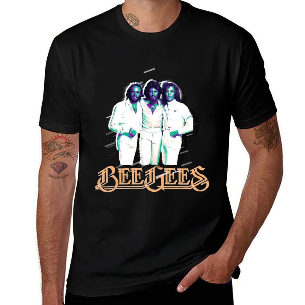 Bee Gees Big Head Tshirt Large Size Soft Cotton Tshirt