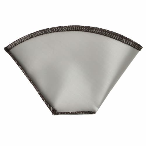 Captain Stag UW-3533 Foldable Stainless Steel Mesh Coffee Filter Dripper for 2-4 Cups, Silver, Product Size: Approx. 15mm W x 9.5mm H (when folded)